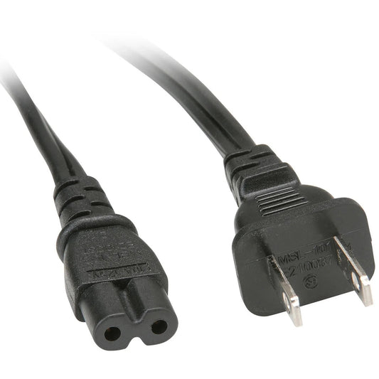 2 Prong Pin (OO) AC Power Cord Cable Charge for PC Laptop Dell HP