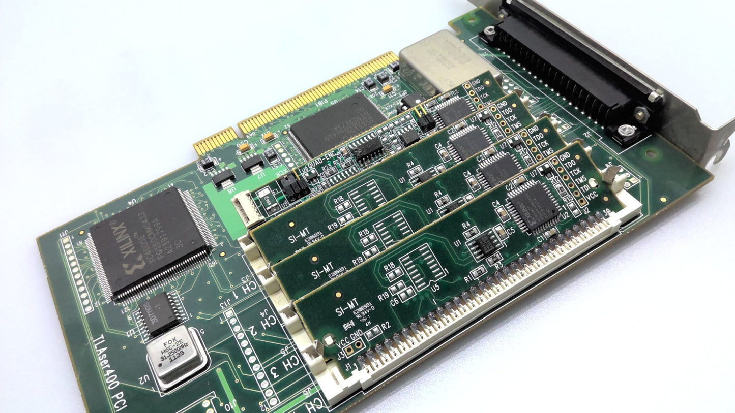 Laserlinc 4001-0100-02 TLAser400 PCI  Interface Card W/ 4 SIMM Modules