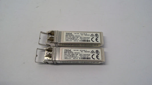 Lot of 2 IBM 00RY190  16Gb SW SFP+ FC Transceiver  Finisar