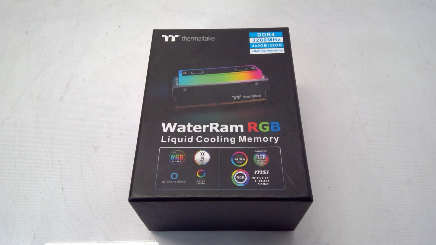 Thermaltake WaterRam RGB 3200Mhz 4x8Gb 32Gb DDR4 Liquid Cooling Memory Open Box