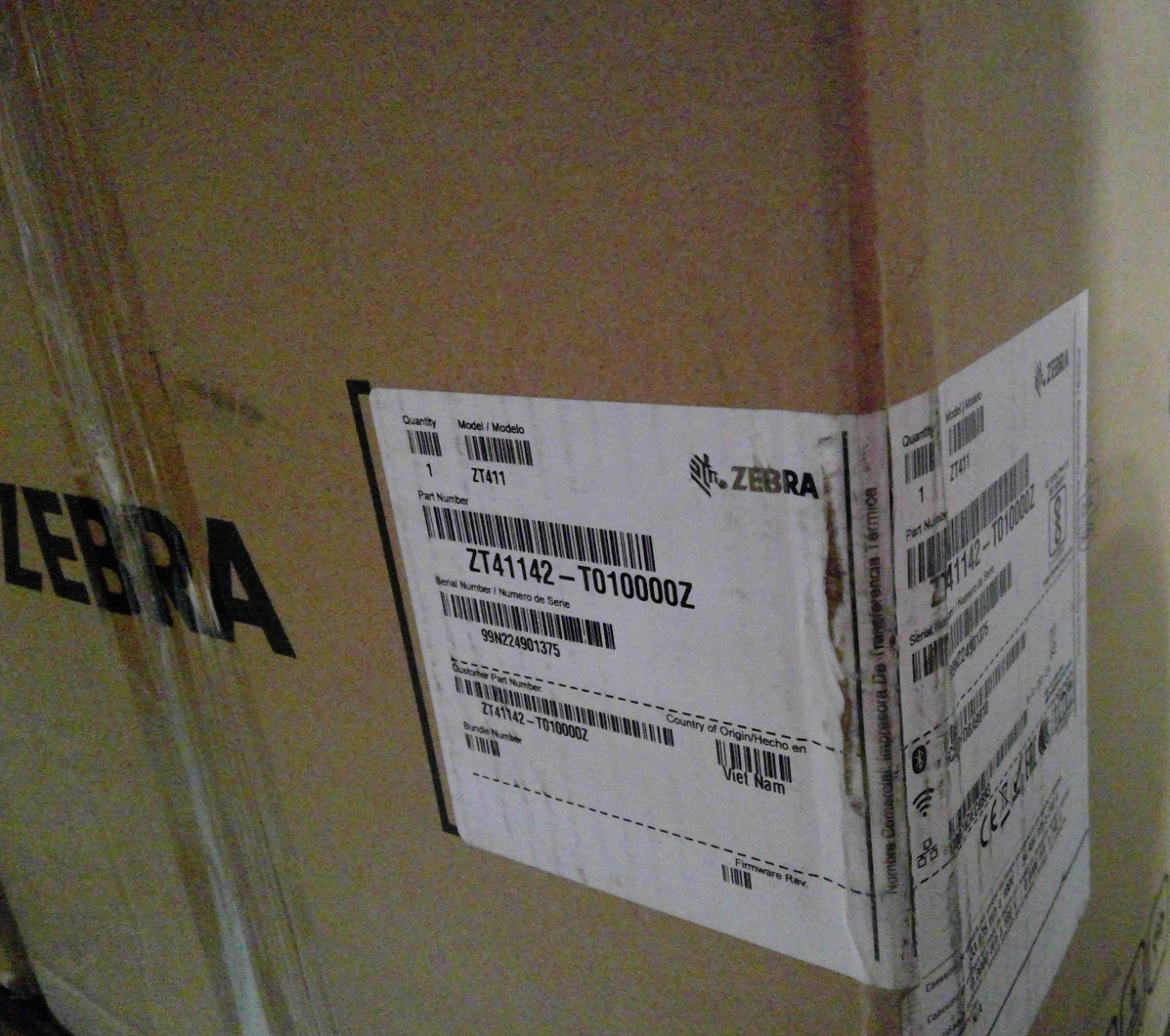 NEW Zebra ZT411 Thermal Transfer & Direct Label Printer ZT41142-T010000Z