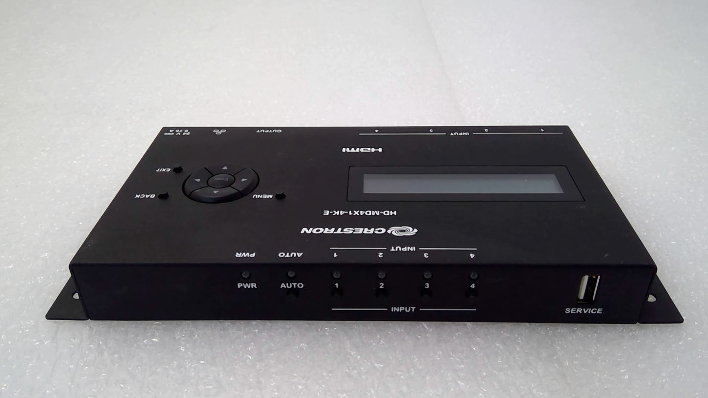 Crestron HD-MD4X1-4K-E 4x1 4K HDMI Switcher No power supply