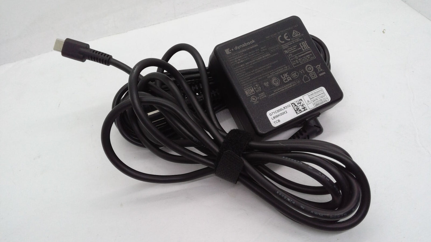 Toshiba Dynabook 65W USB-C AC Adapter PA5352U-1ACA PA5279E-1AC3 Charger