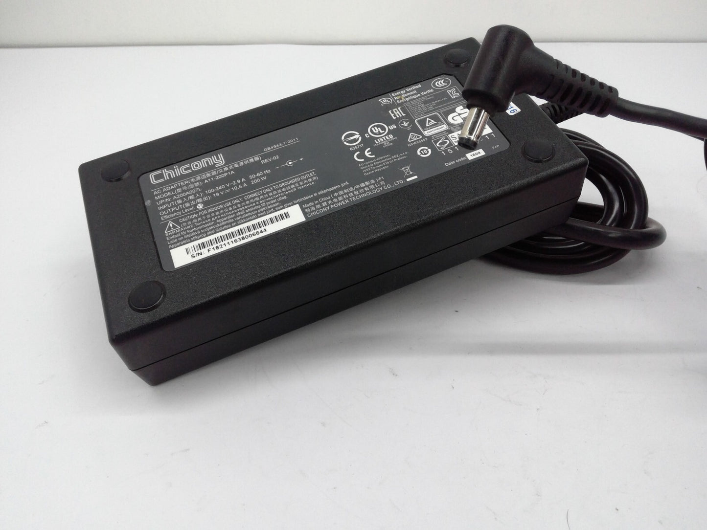 OEM Chicony 19V 10.5A 200W For Clevo PA71EP6-G A11-200P1A Tip 5.5mm