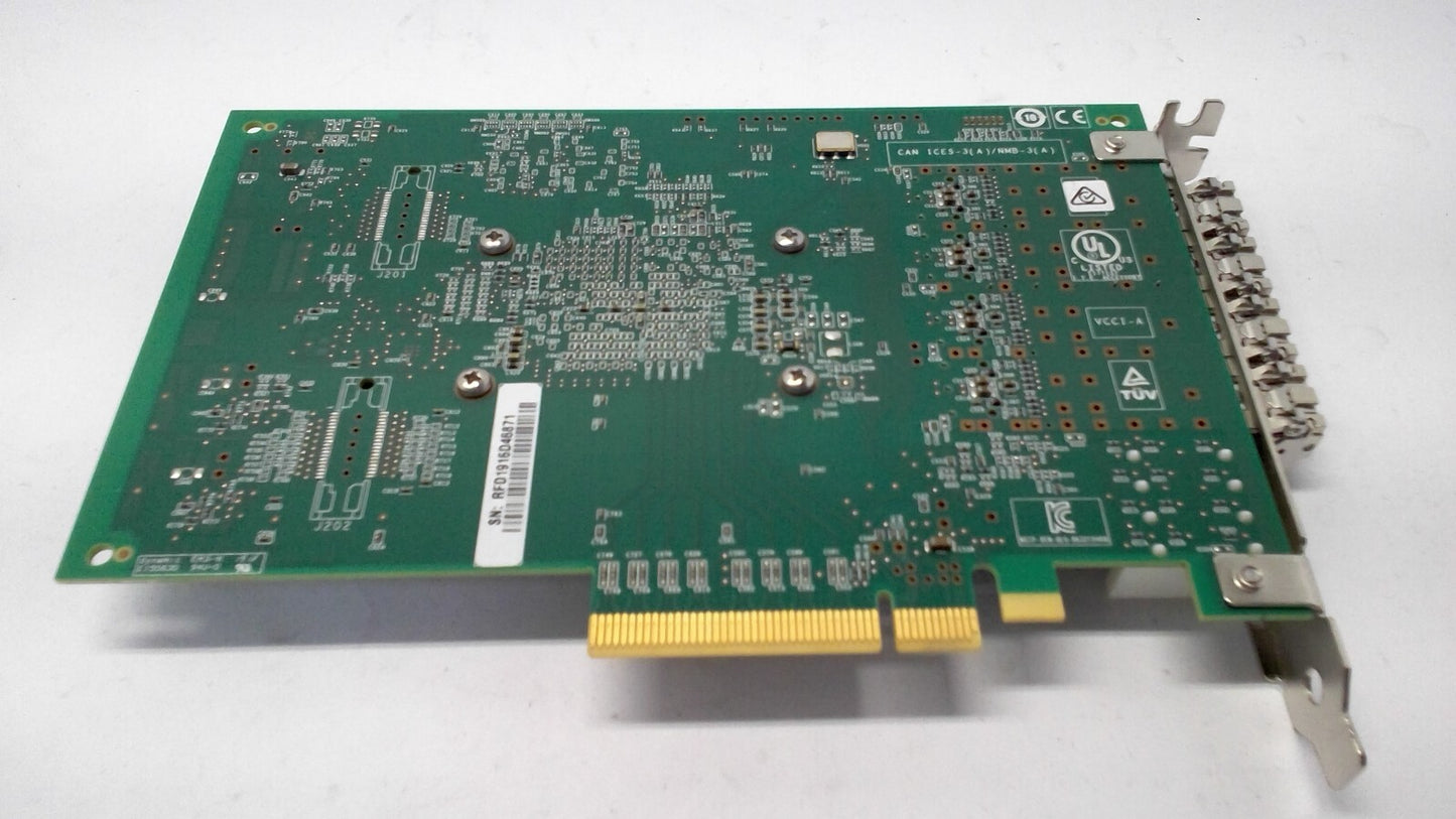 QLogic QLE2694-SR/DD 16Gbs Quad Port FC PCIe x8 Gen3 HBA Card Dell HCWVX w/4 SFP