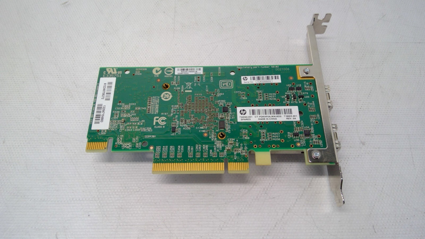 724044-001 HPE Ethernet 10Gb 2-port 570SFP+ Adapter 718902-001