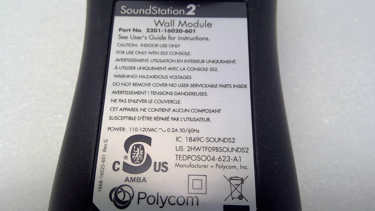 Genuine Polycom VoiceStation 300/500 Wall Module Power Supply 2201-16020-601