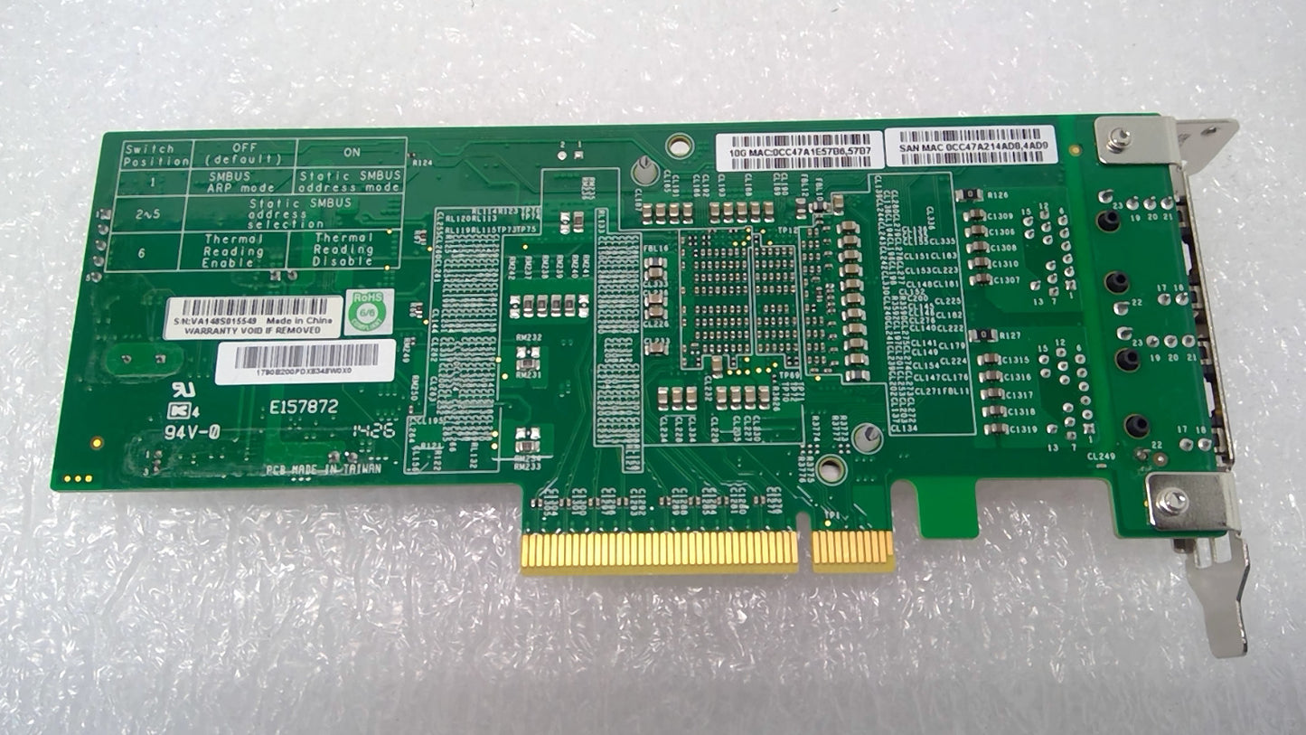Supermicro AOC-STG-i2T REV 2.00 Dual Port 10GbE Ethernet PCI-E Adapter NIC LOW P