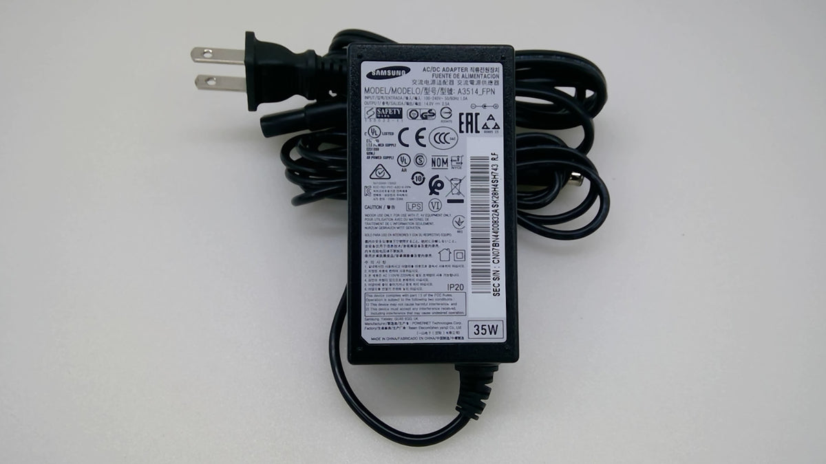 Genuine Samsung A3514_FPN 35W AC Adapter 14V 2.5A 6.5x4.4mm for Monitor TV