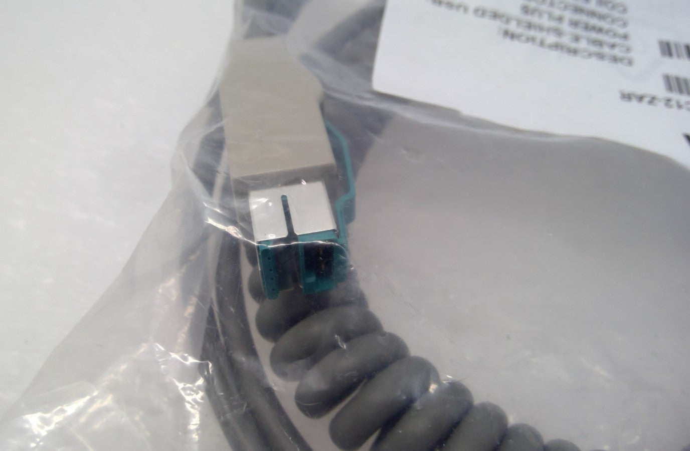 NEW Zebra CBA-U74-C12-ZAR Powered USB Cable 12V 12FT(3.7M) COILED Shielded POS