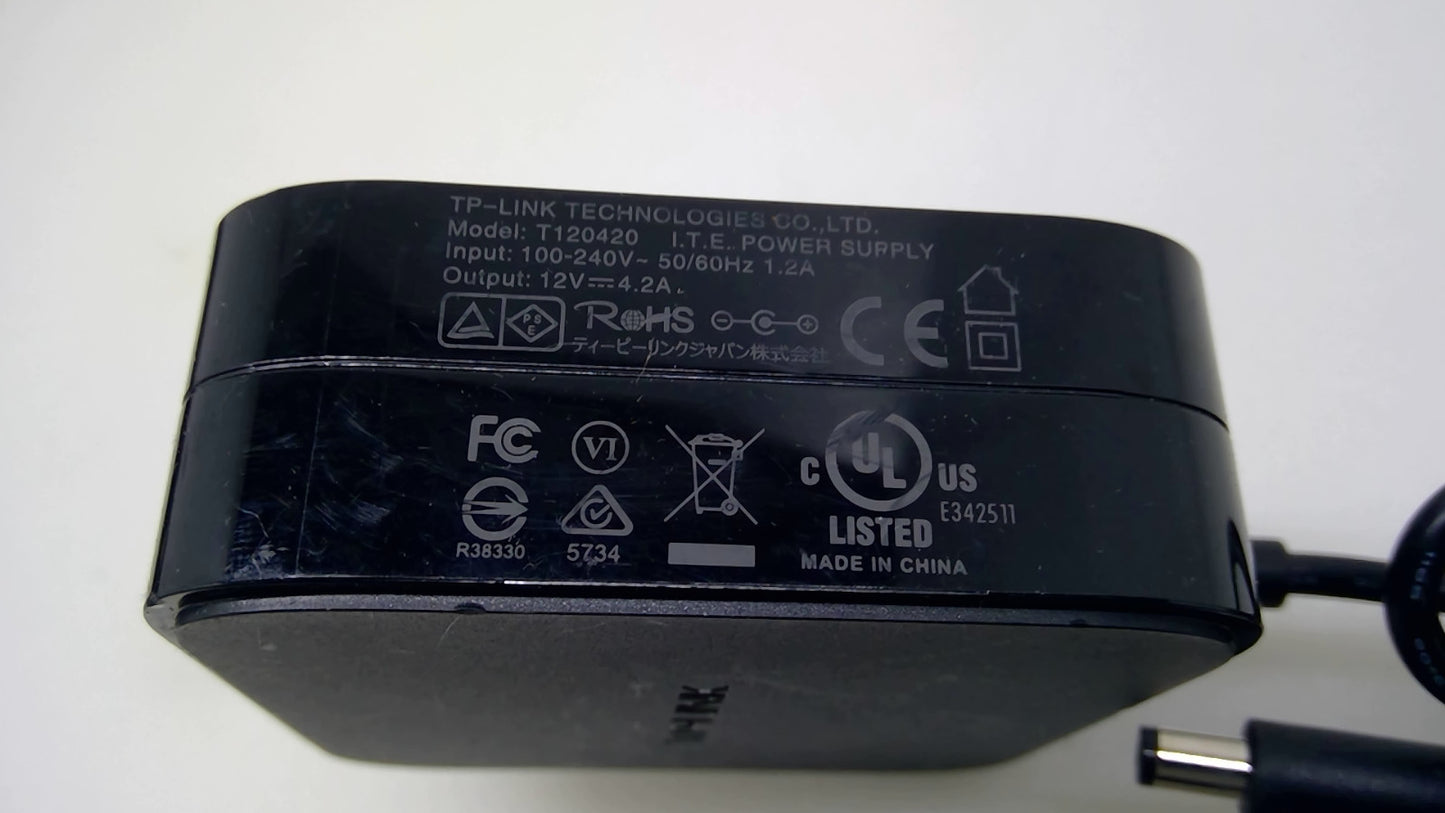 OEM TP-Link T120420 12V 4.2A 50W AC Adapter Power Supply Archer Deco Router