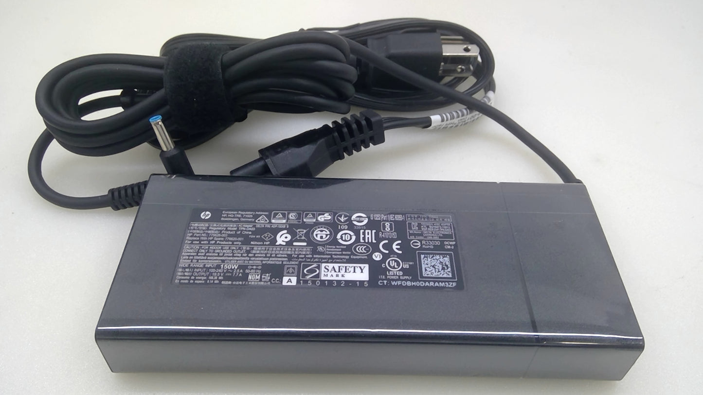 Genuine HP 150W 19.5V 7.7A AC Adapter Charger ZBook OMEN TPN-DA03 776620-001