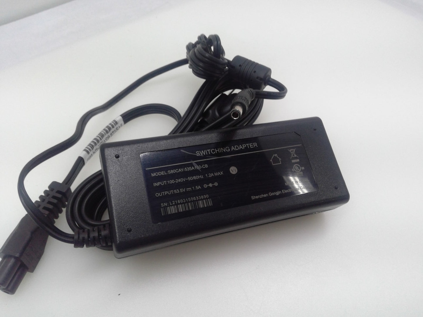 SWITCHING ADAPTER S80CAY-535A150-CB 53V 1.5A Power Supply Adapter Charger