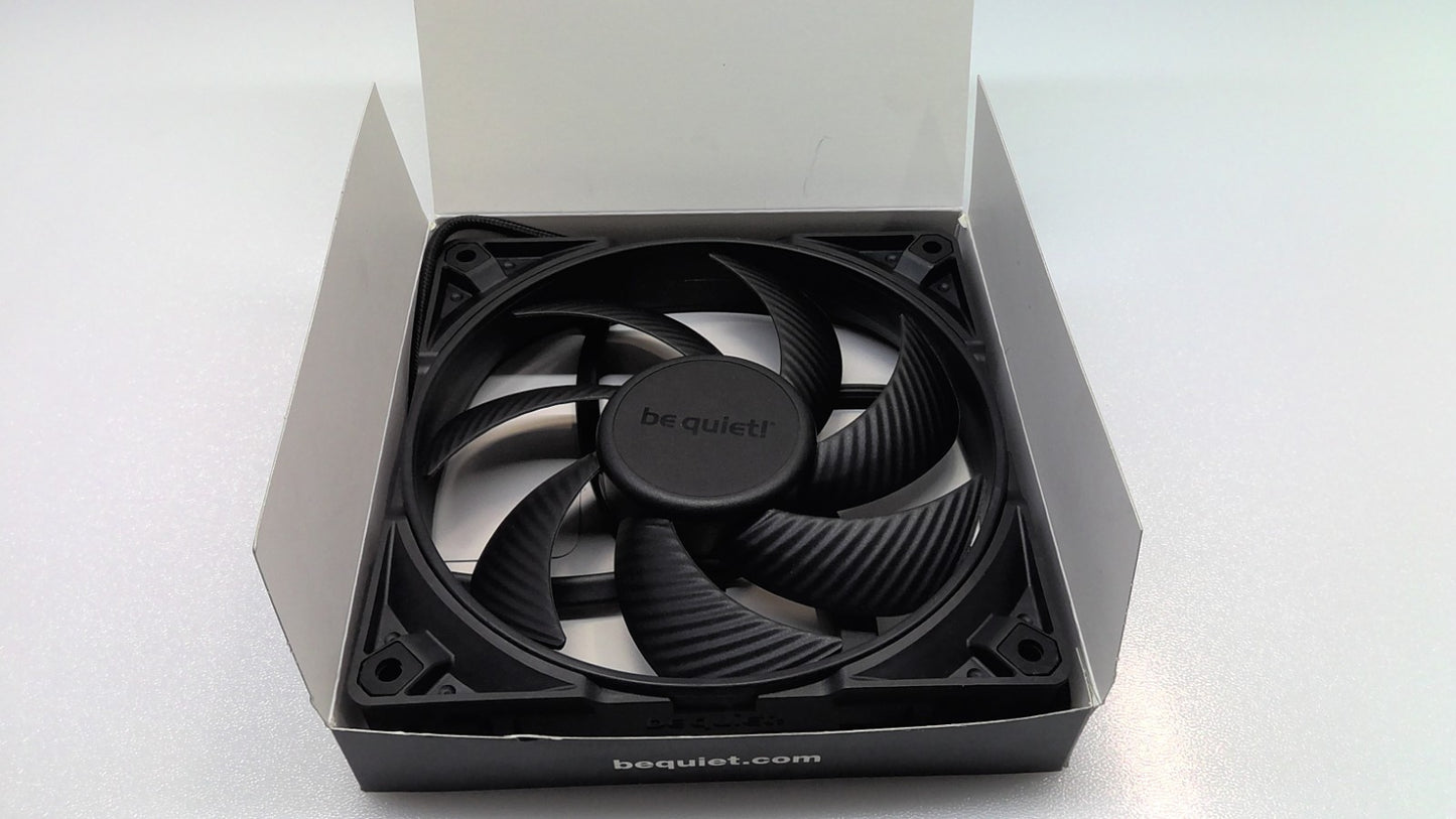New Be Quiet 140mm Silent Wings Pro 4 Case Fan Black DC 12V 0.50A 2400RPM