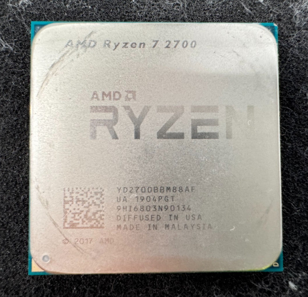 AMD Ryzen 7 2700 Desktop Processor 3.2GHz, 8-Core, 16-Thread Socket AM4 Tested