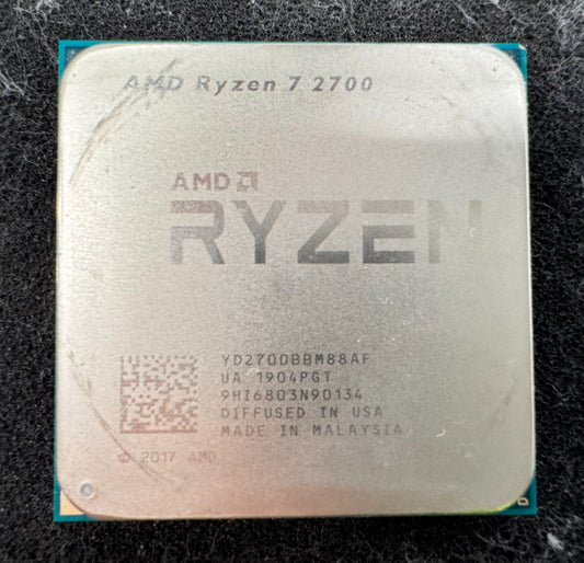 AMD Ryzen 7 2700 Desktop Processor 3.2GHz, 8-Core, 16-Thread Socket AM4 Tested