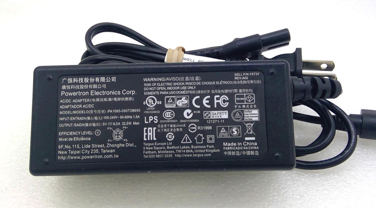 Original Charger POWERTRON PA1065-050T2B650 5V 6.5A 4PINS.JPG