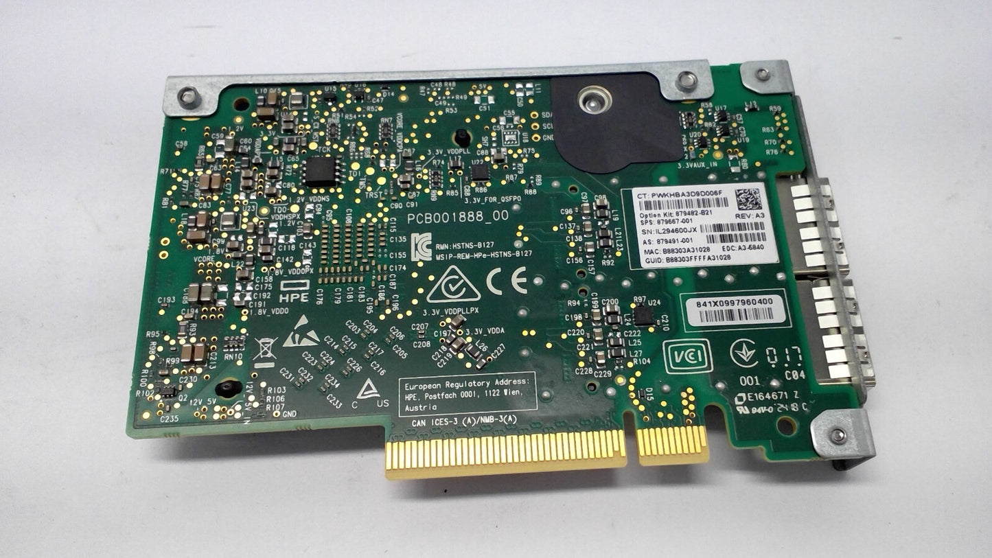 879482-B21 HPE InfiniBand FDR/Ethernet 40/50Gb 2-port 547FLR-QSFP Adapter