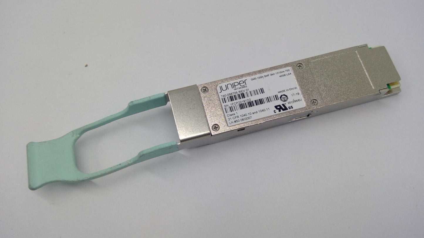 Juniper 40GE-LX4 OM3 100m SMF 2km 1310nm Transceiver Module 740-056705