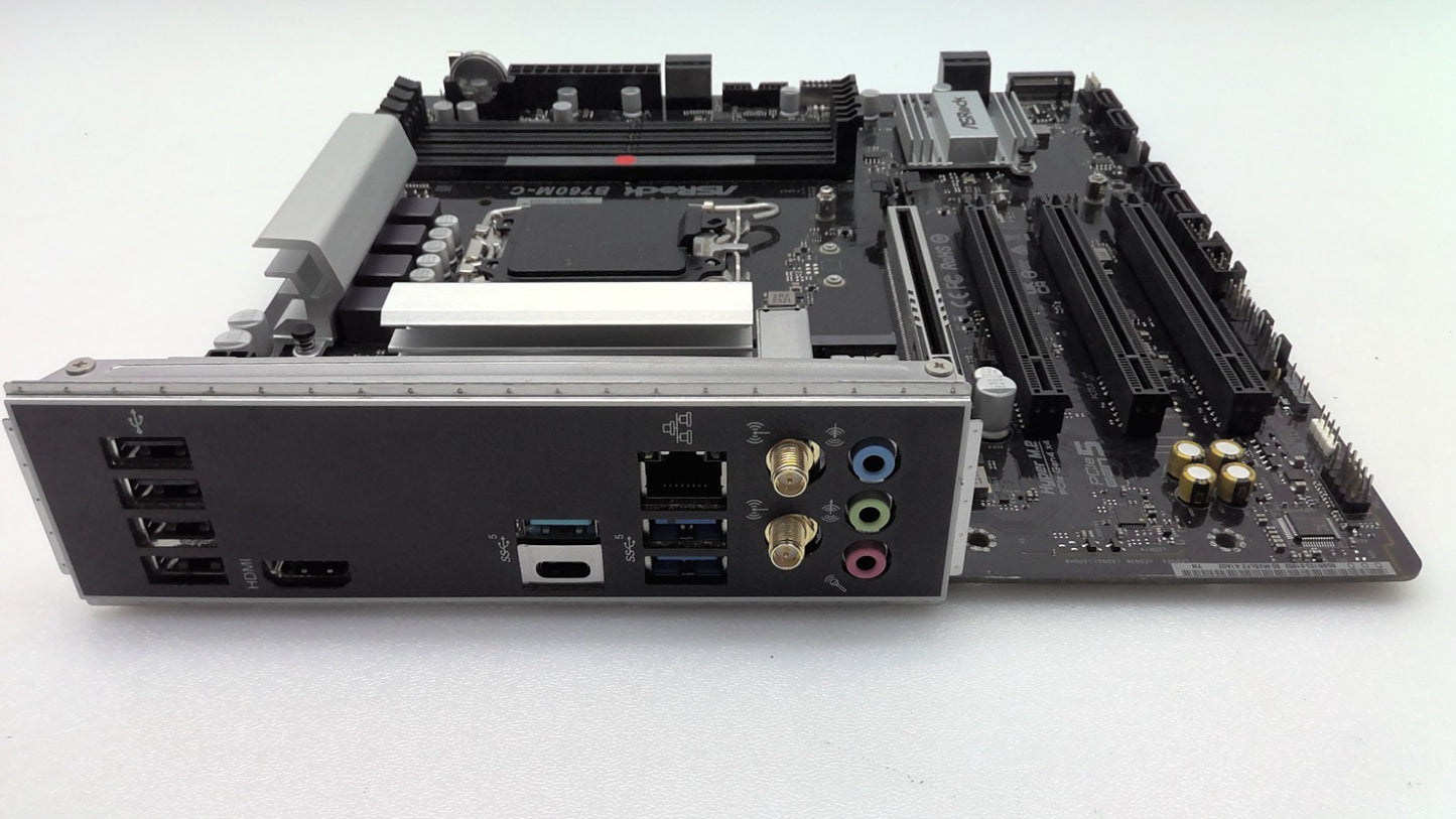 ASRock B760M-C Intel Socket LGA1700 DDR5 Micro ATX WI-FI Motherboard *READ*