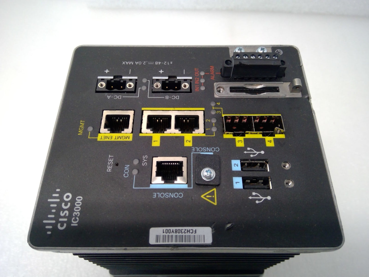 Cisco ISA-3000-2C2F-K9 ruggedized industrial security appliance Switch*READ*