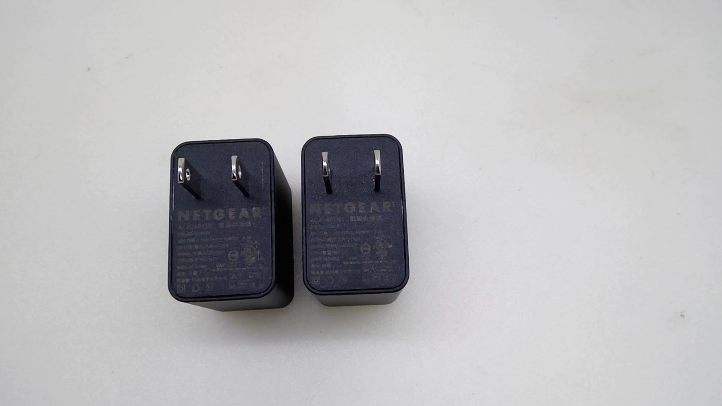 Lot of 2 OEM NETGEAR AD2037F20 USB-A Wall Chargers 5V 2A 10W 332-11031-01
