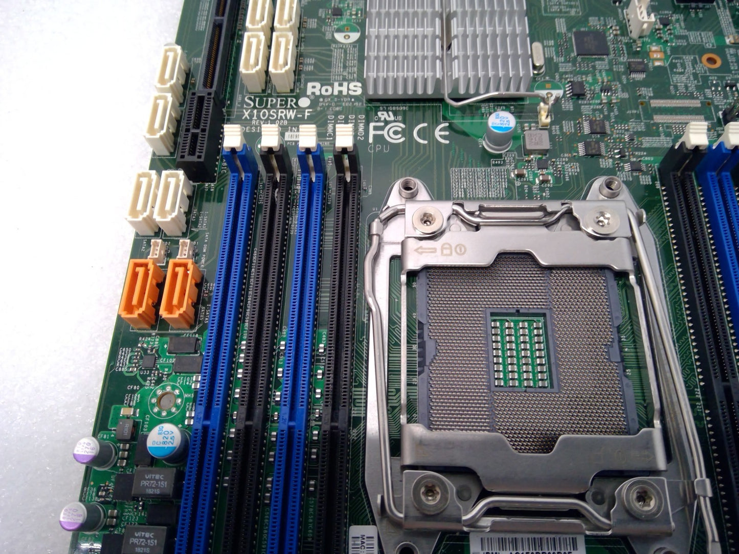 Supermicro X10SRW-F Server LGA2011 DDR4 Intel MotherBoard With Heatsink