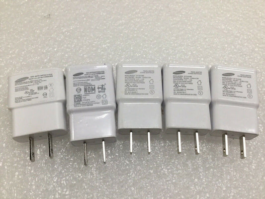 LOT OF 5 - OEM Samsung travel USB wall charger adapter **Assorted**