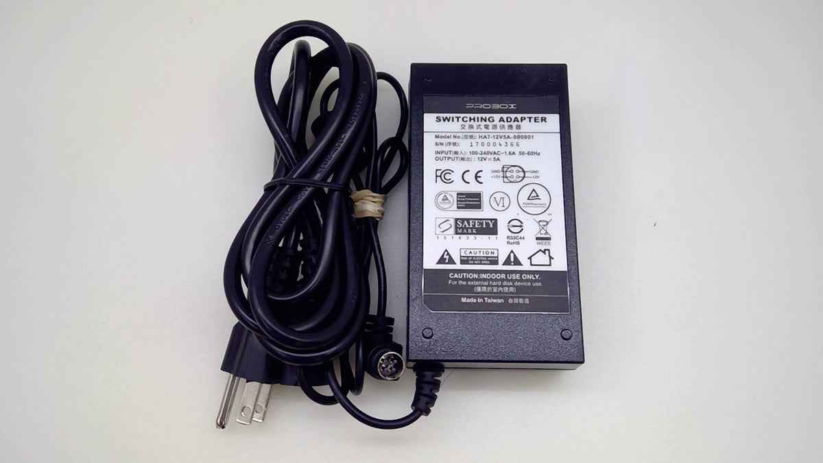 PROBOX HA7-12V5A-000901 60W 12V 5A 4-Pin AC Adapter for External HDD