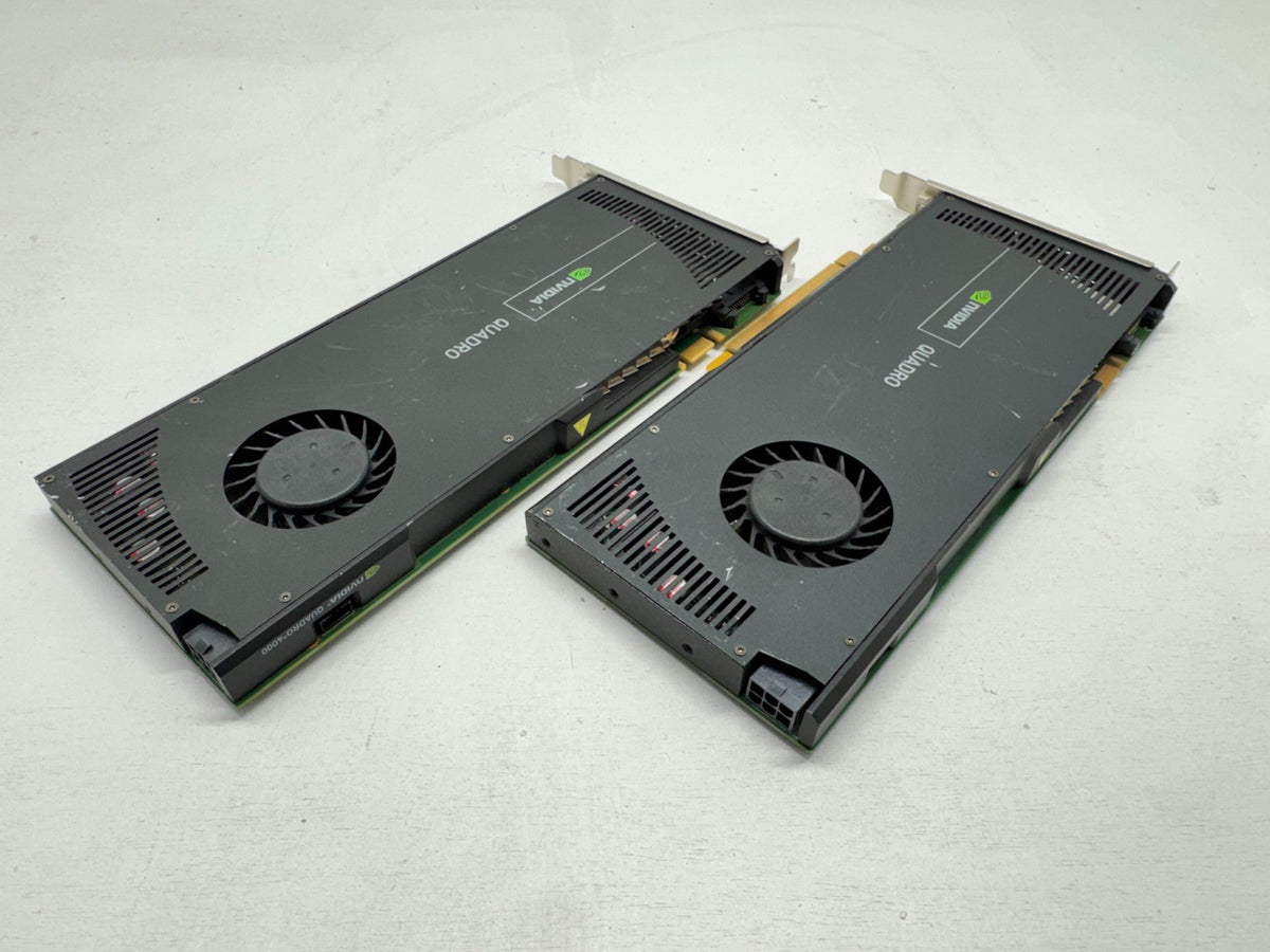 Lot of 2 HP NVIDIA QUADRO 4000 2GB GDDR5 PCLe Graphics Video Card *READ*