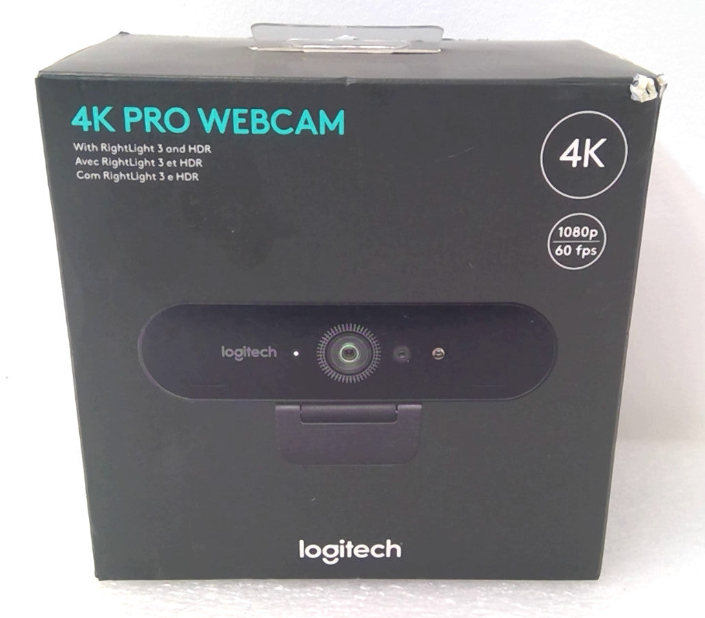 Logitech BRIO 4K Pro Webcam USB HDR Autofocus 4K HD 60FPS V-U0040 960-001390