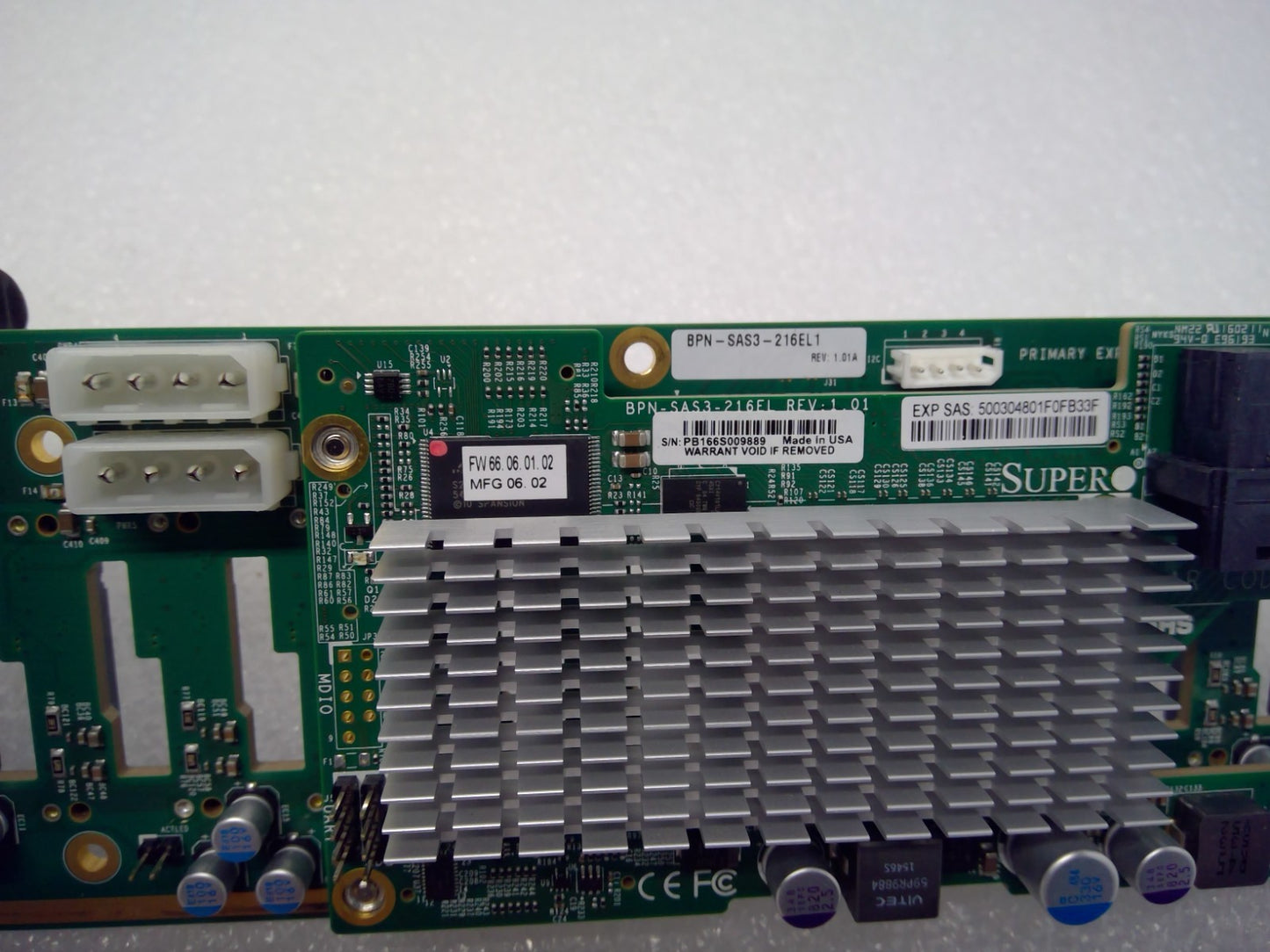 Supermicro 24-Bay SAS3/SATA3 BPN-SAS3-216EL1 & BPN-SAS3-216EL Backplane