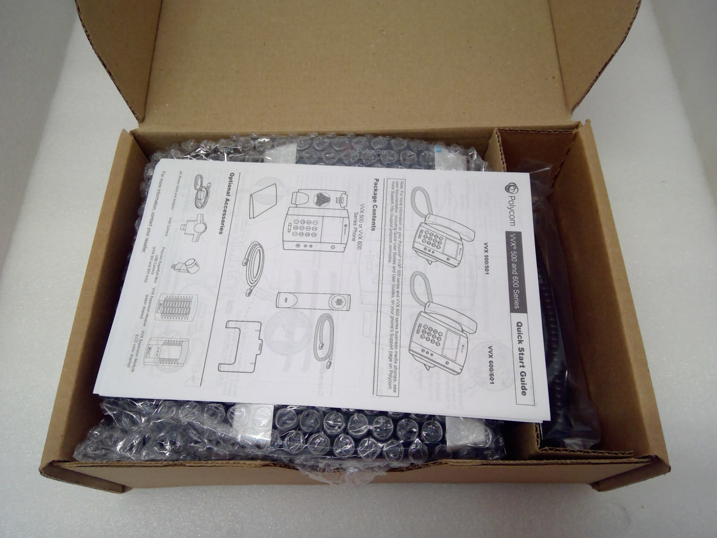 NEW Polycom VVX 501 Desktop Phone POE 2200-48500-025