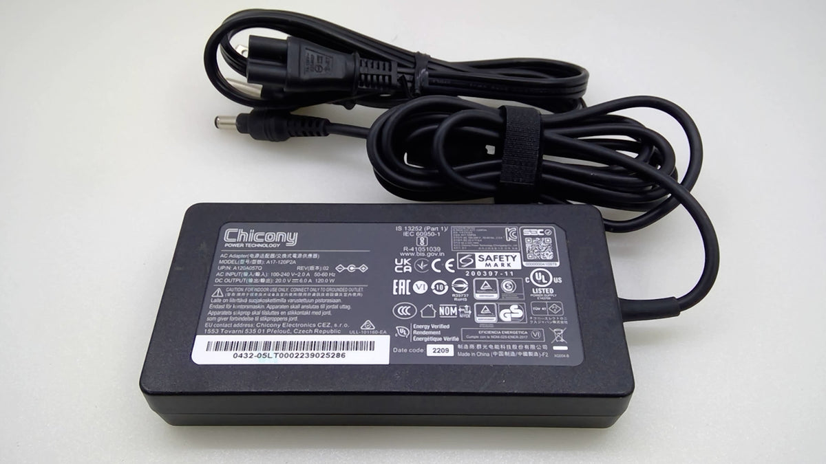 Chicony A17-120P2A 120W 20V 6A AC Power Adapter Charger for ASUS ROG NUC