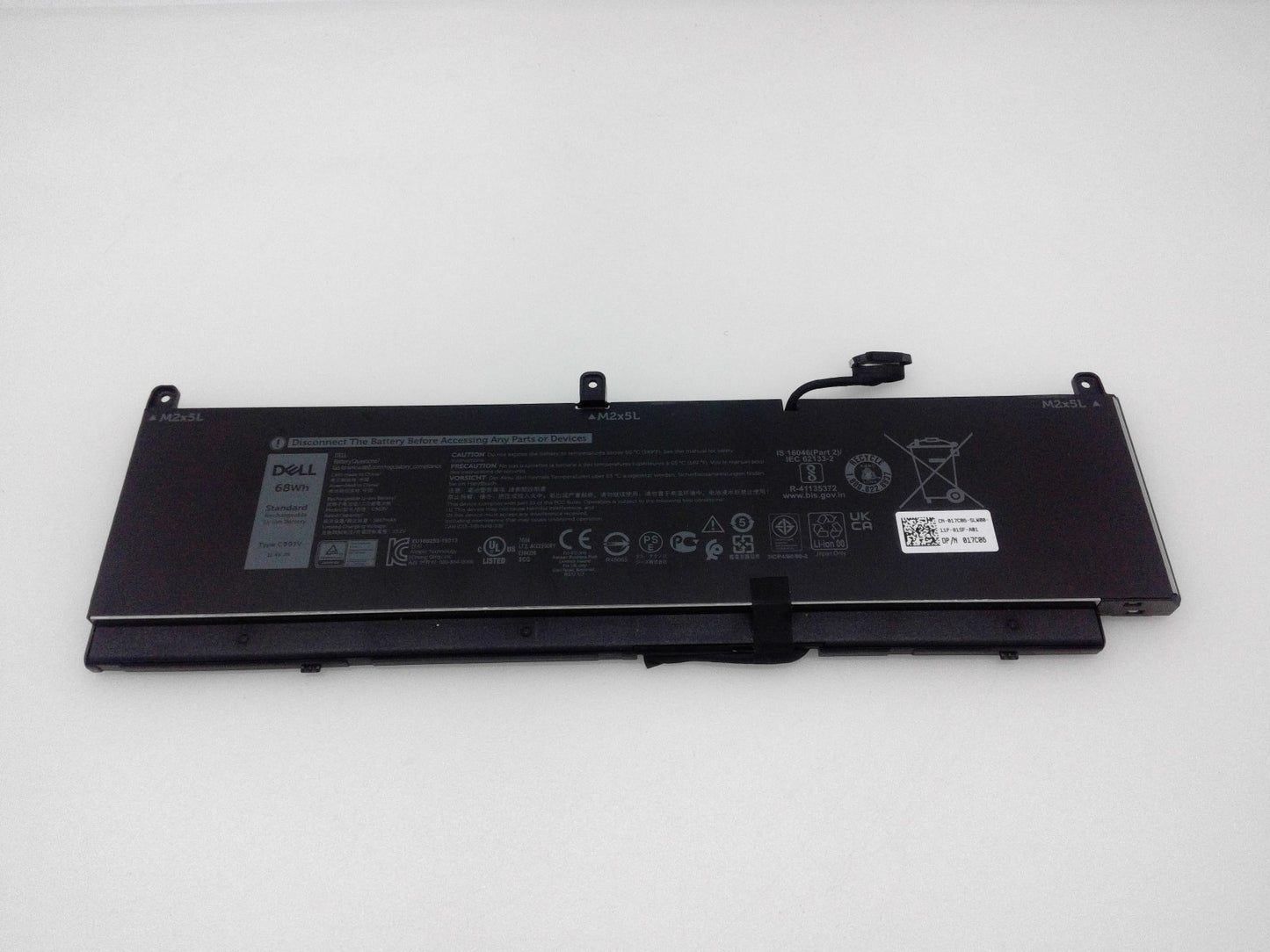 Genuine Dell C903V For Precision 7550 7750 7760 68Wh 11.4V Laptop Battery