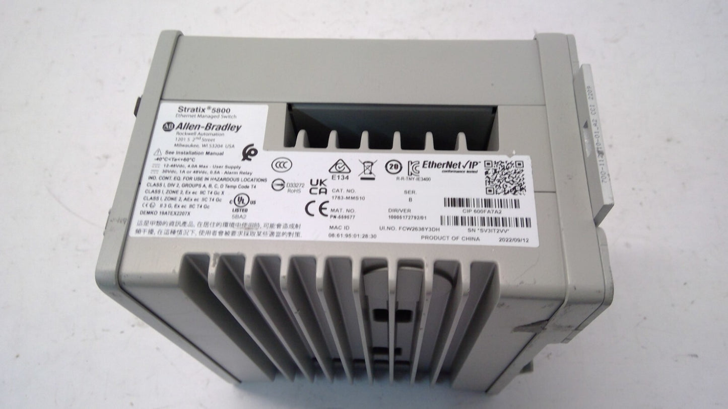 Allen-Bradley 1783-MMX8EA Stratix 5800 Managed Expansion Module for 1783-MMS10