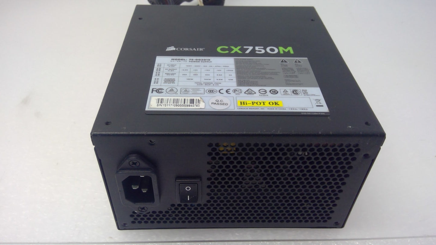 Corsair CX750M 750 Watt Bronze ATX Semi-Modular Power Supply