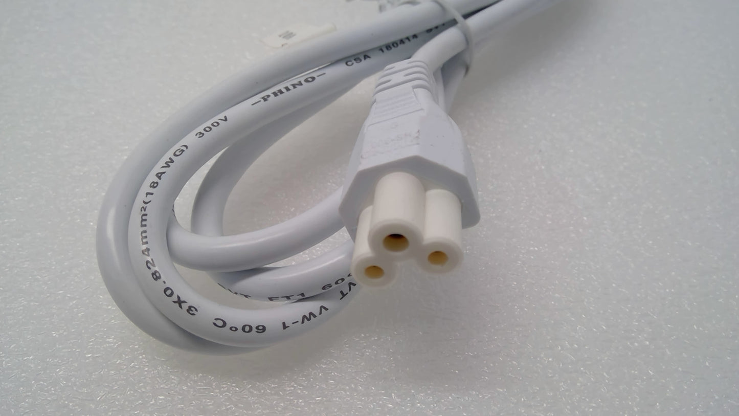 X10 PHINO 3 Prong Mickey Mouse AC Power Cord 10A 125V 300V UL E209524 SVT  60℃
