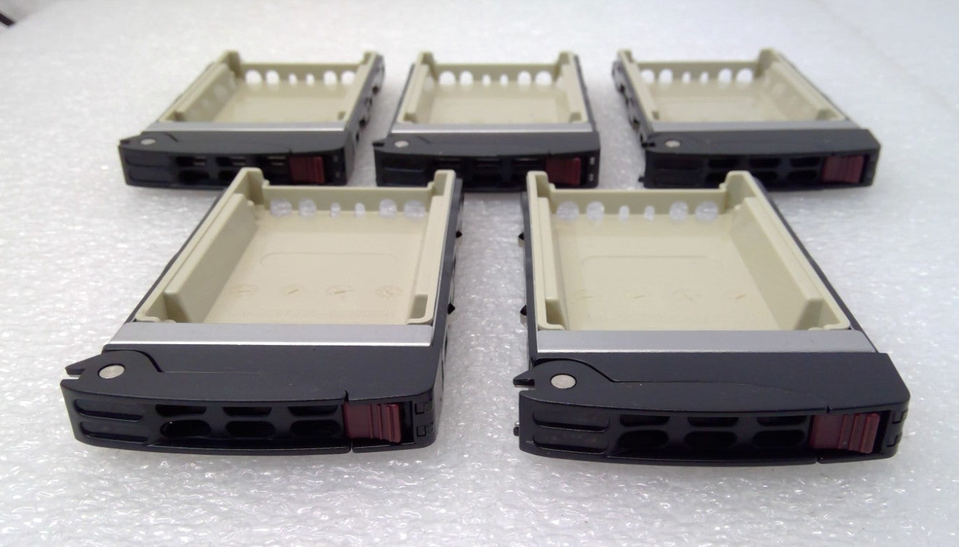 LOT OF 5 Supermicro 2.5" SATA SAS HDD Caddy Tray&Slot Filer 01-SB16105-XX00C102E