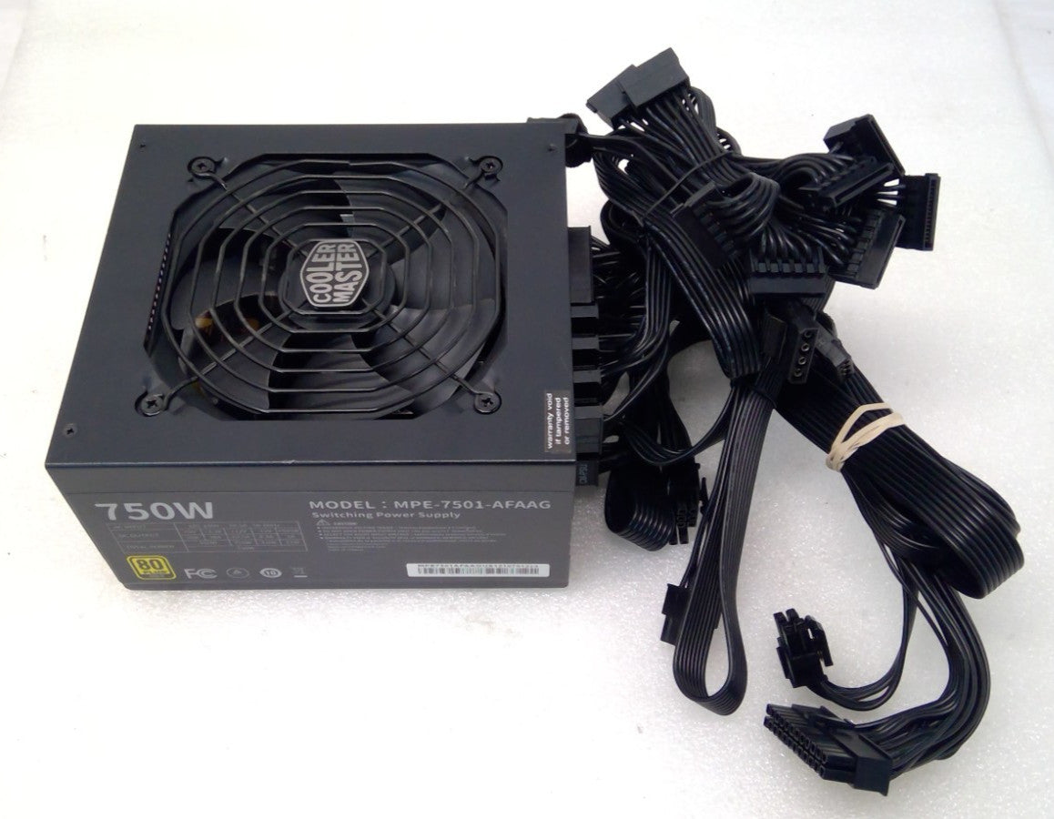 Cooler Master 750W MWE GOLD 750V2 80 Plus Gold ATX Power Supply MPE-7501-AFAAG