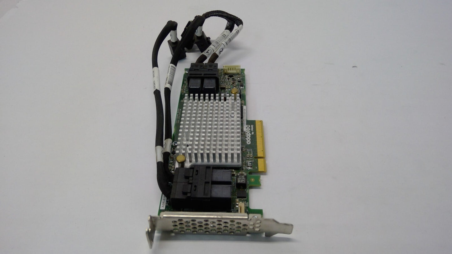 Adaptec ASR-81605ZQ 12G SAS 16-Port 1GB Cache PCIe x8 RAID Controller W/Cables