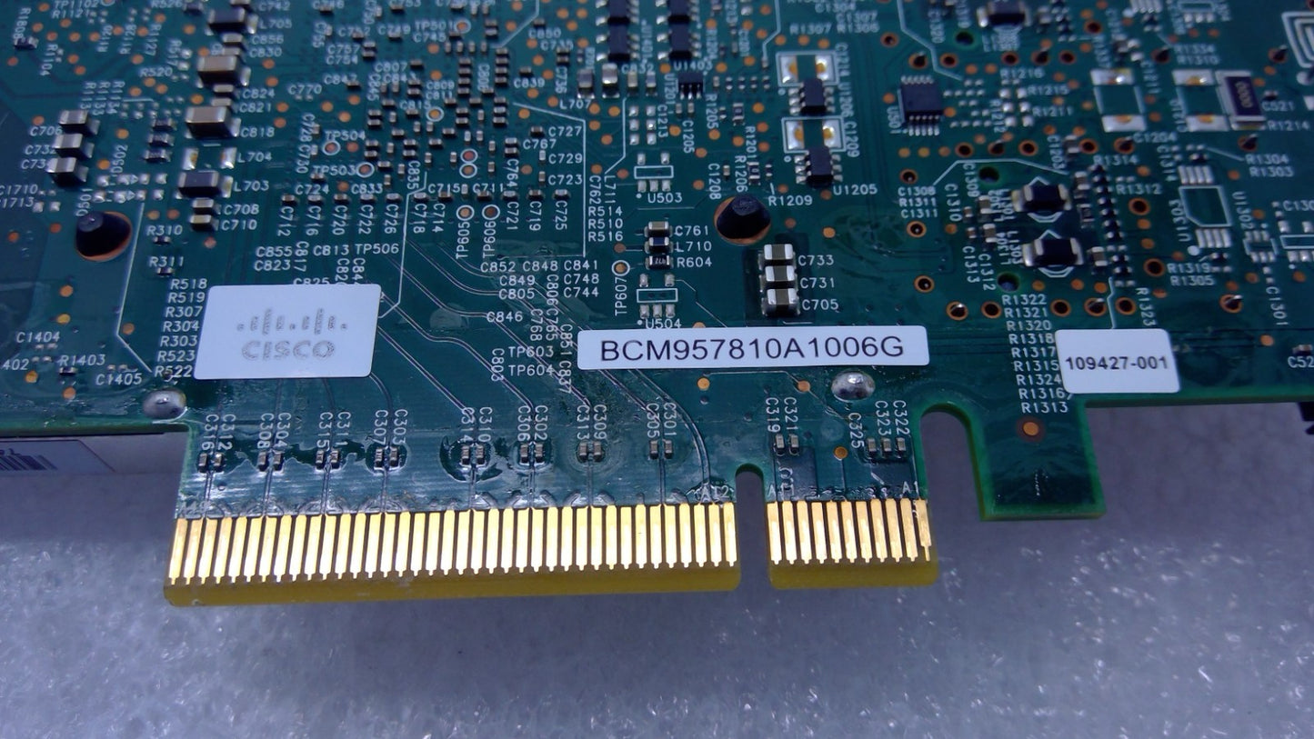 QLogic Broadcom Dual Port 10GB SFP+ Network Adapter Card BCM957810A1006G Low