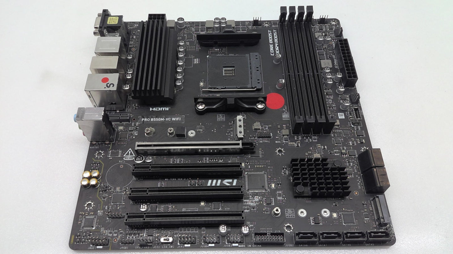 3X *For Parts* ASRock B550AM Gaming  & B550 TAICHI & MSI PRO B550M-VC WIFI/Mixed