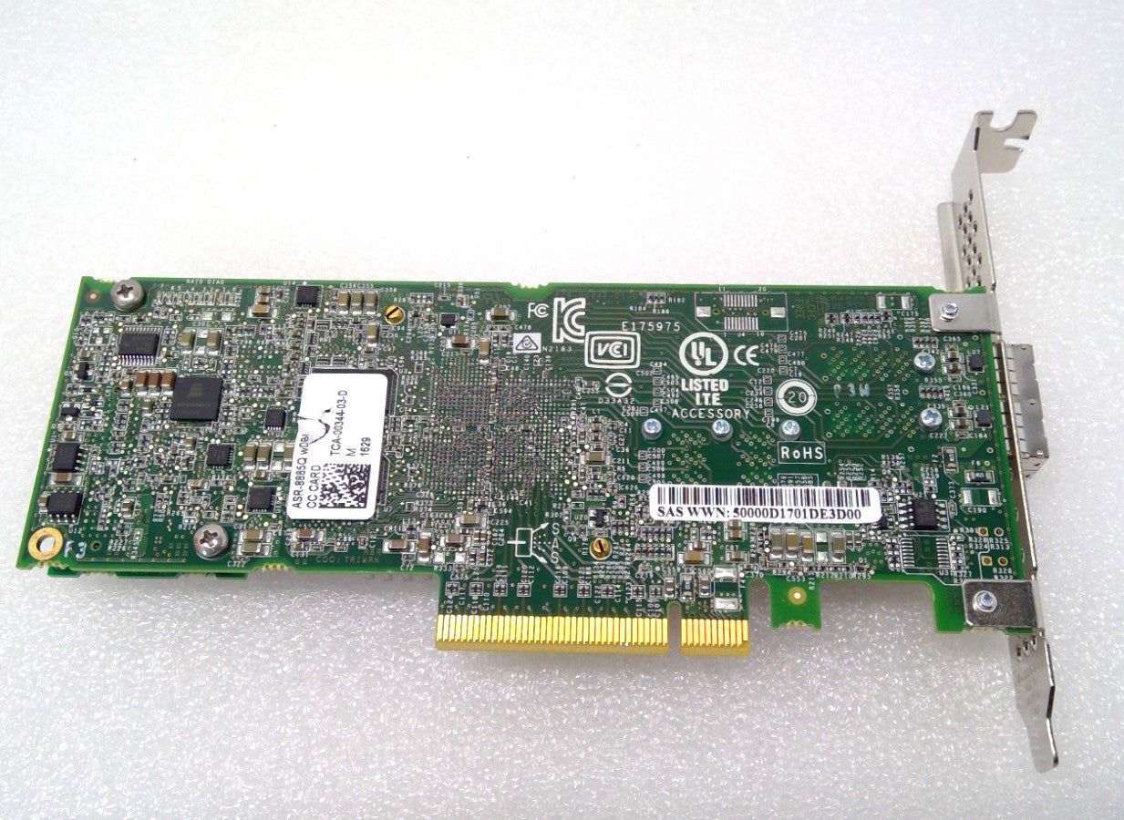 Adatec ASR-8885Q PCIe RAID Controller Card W/Flash Module AFM-700  No Battery
