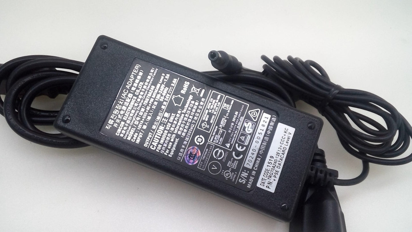 Genuine Cincon TRG70A240 Power Supply 24V 3A 72W AC Adapter 5.5x2.5mm