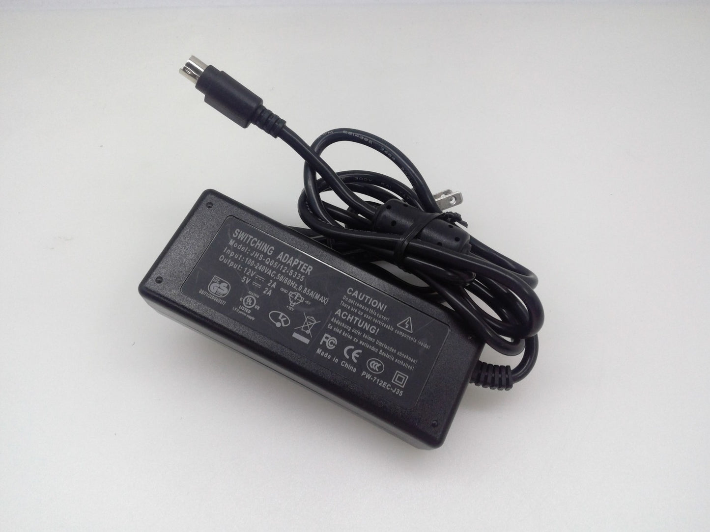 Switching Power Adapter JHS-Q05/12-S335 PW-712EC-J35  12V 2A/5V 2A  6-Pin
