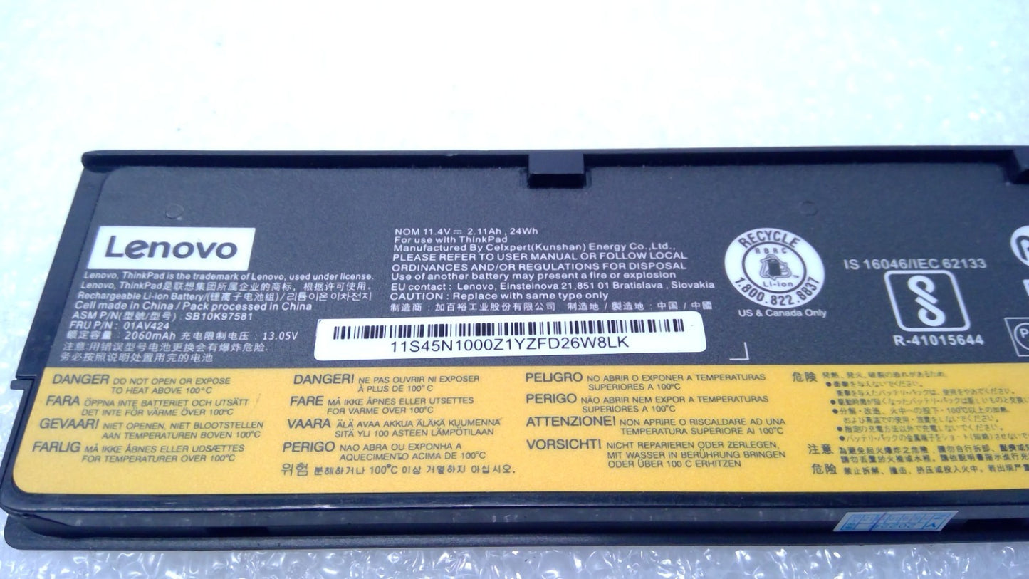 OEM Lenovo Battery 61 11.4V 24WH  01AV424 2060mAH 3-CELL