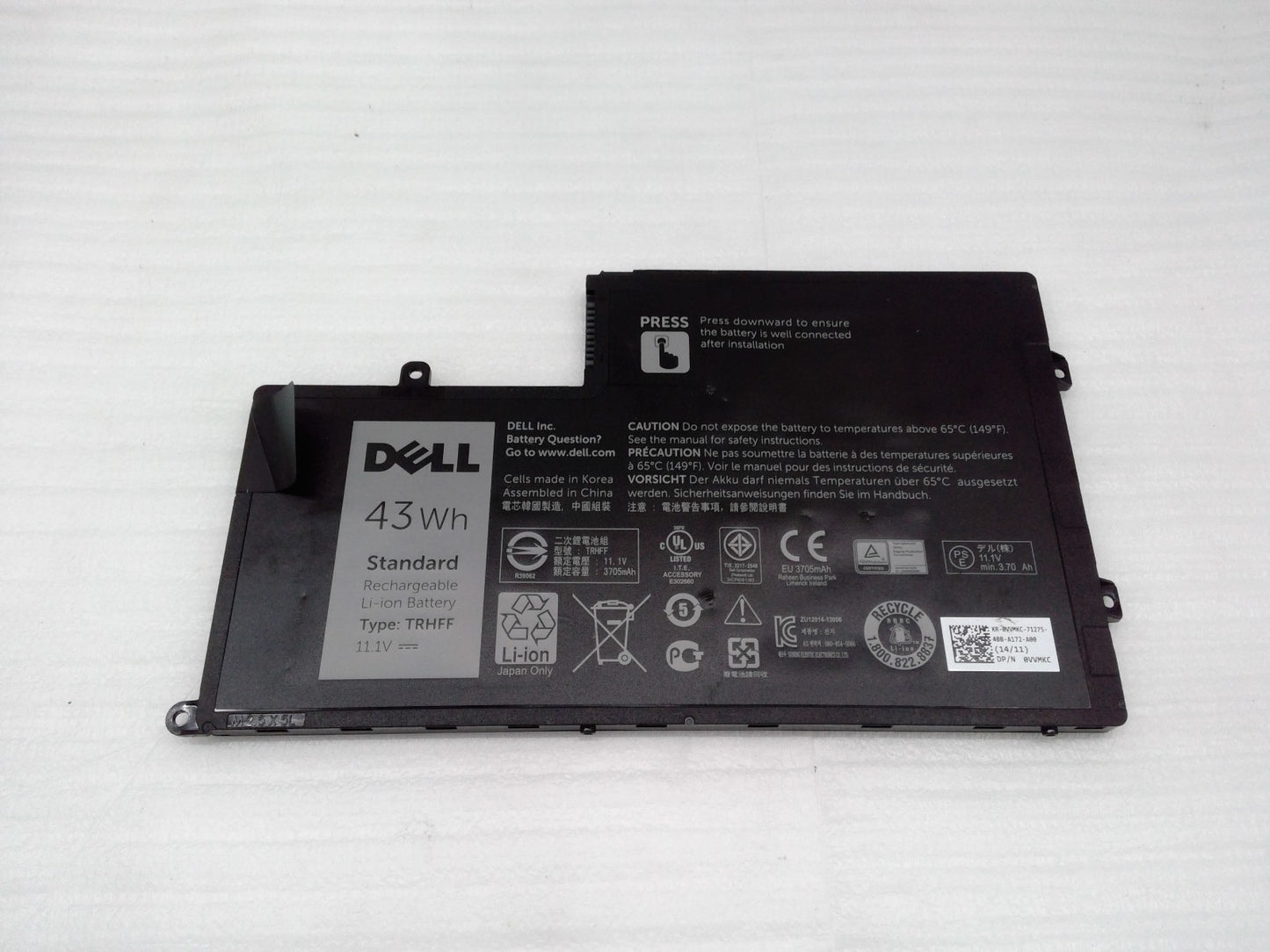 Original Dell Inspiron 15 5548 15.6" Battery 11.1V 43Wh 3800mAh TRHFF 1V2F6