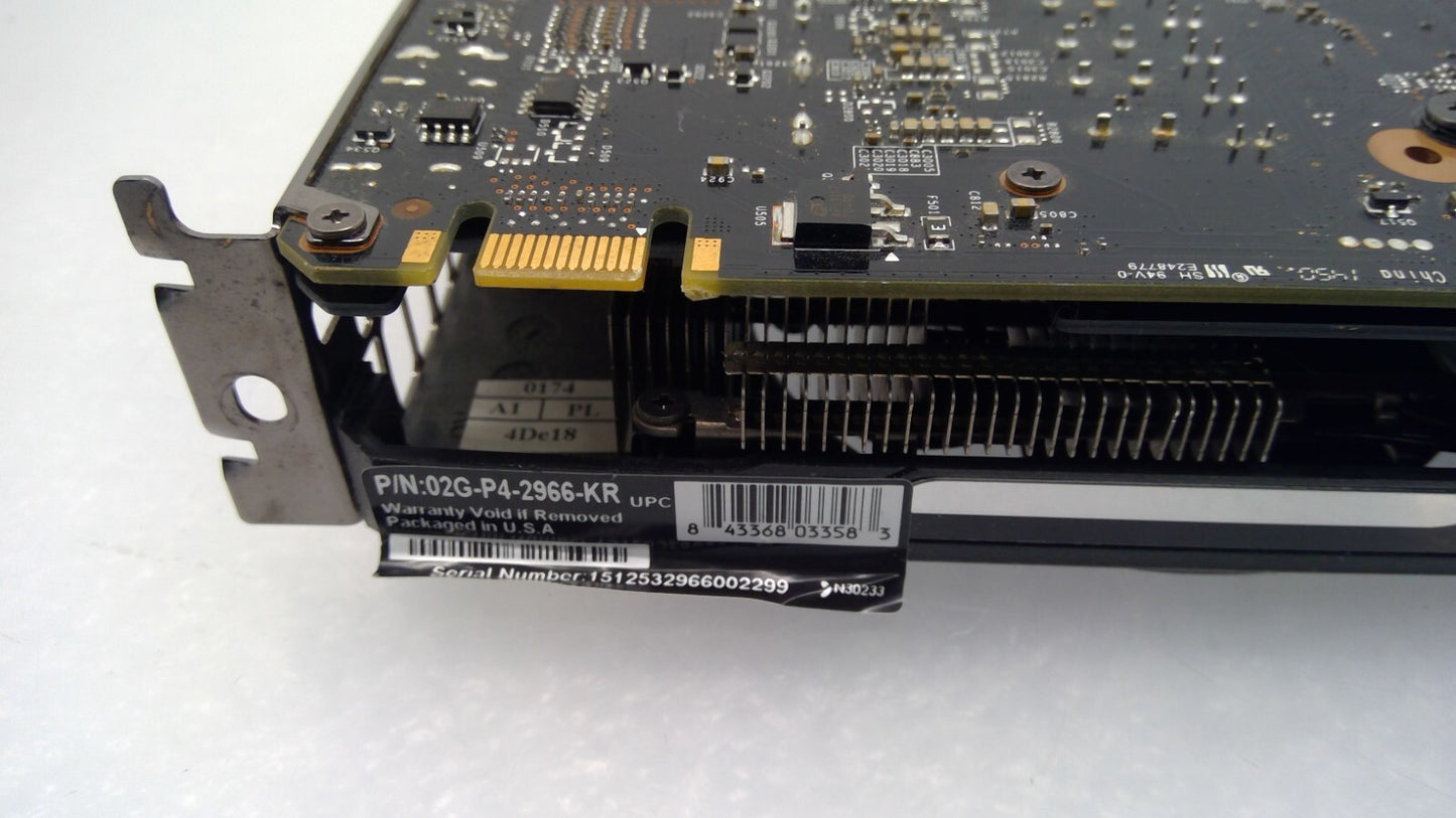 EVGA NVIDIA GeForce GTX 960 2GB GDDR5 Graphics Card P/N: 02G-P4-2966-KR
