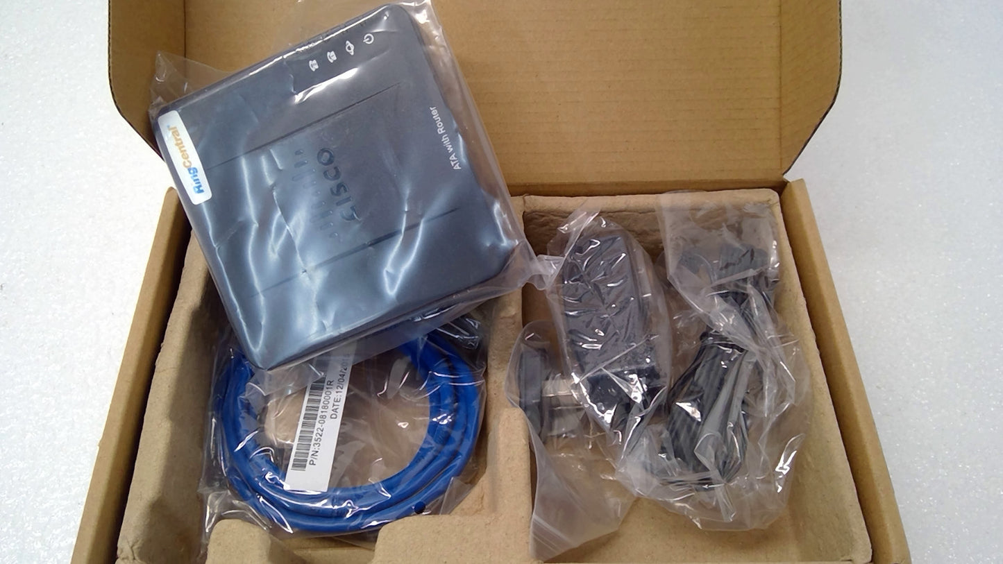 CISCO 74-9318-05 SPA122 ANALOG ATA ROUTER NEW OPEN BOX